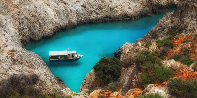Bay on the Greek coast.
